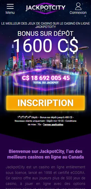 The Jackpot City Casino App