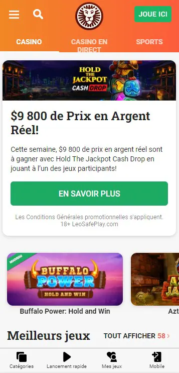 The LeoVegas Casino App